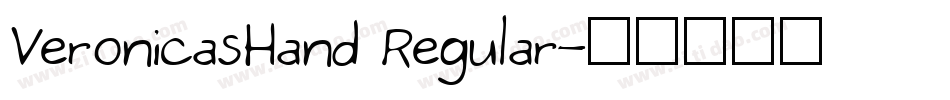 VeronicasHand Regular字体转换